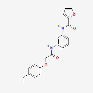 molecular formula C21H20N2O4 B11635677 N-(3-{[(4-ethylphenoxy)acetyl]amino}phenyl)furan-2-carboxamide 