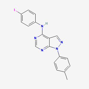 molecular formula C18H14IN5 B11635715 N-(4-iodophenyl)-1-(4-methylphenyl)-1H-pyrazolo[3,4-d]pyrimidin-4-amine 