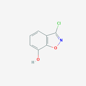 molecular formula C7H4ClNO2 B116358 3-Chloro-1,2-benzisoxazol-7-ol CAS No. 155645-24-2