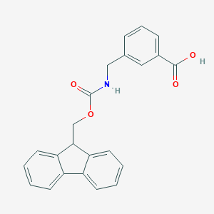 molecular formula C23H19NO4 B116360 3-(((((9H-Fluoren-9-yl)methoxy)carbonyl)amino)methyl)benzoic acid CAS No. 155369-11-2