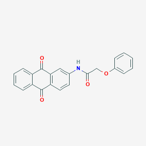 molecular formula C22H15NO4 B11636078 N-(9,10-dioxo-9,10-dihydroanthracen-2-yl)-2-phenoxyacetamide 