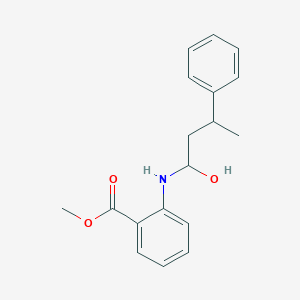 molecular formula C18H21NO3 B116364 Methyl 2-((1-hydroxy-3-phenylbutyl)amino)benzoate CAS No. 144761-91-1