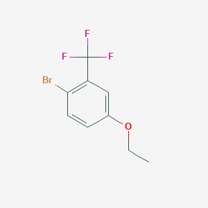 molecular formula C9H8BrF3O B116366 1-溴-4-乙氧基-2-(三氟甲基)苯 CAS No. 156605-95-7