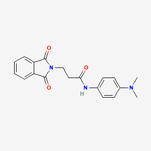 molecular formula C19H19N3O3 B11636837 N-(4-Dimethylamino-phenyl)-3-(1,3-dioxo-1,3-dihydro-isoindol-2-yl)-propionamide 
