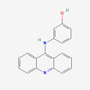 molecular formula C19H14N2O B11636875 Phenol, m-(9-acridinylamino)- CAS No. 51208-19-6