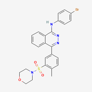 molecular formula C25H23BrN4O3S B11636932 N-(4-bromophenyl)-4-[4-methyl-3-(morpholin-4-ylsulfonyl)phenyl]phthalazin-1-amine 