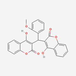 molecular formula C26H18O7 B11637232 3,3'-((2-methoxyphenyl)methylene)bis(4-hydroxy-2H-chromen-2-one) CAS No. 10172-73-3