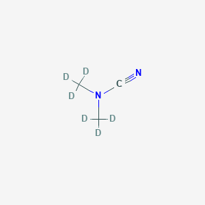 molecular formula C3H6N2 B116375 双(三氘甲基)氰胺 CAS No. 72142-88-2