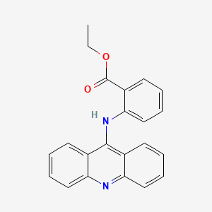 molecular formula C22H18N2O2 B11637558 Ethyl 2-(acridin-9-ylamino)benzoate 
