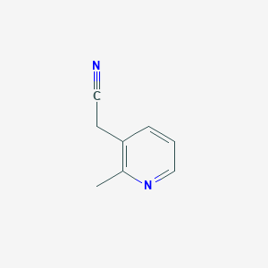 molecular formula C8H8N2 B116376 2-(2-Methylpyridin-3-yl)acetonitrile CAS No. 101166-73-8