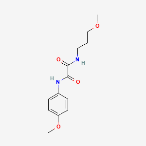 molecular formula C13H18N2O4 B11637681 N-(4-methoxyphenyl)-N'-(3-methoxypropyl)ethanediamide 