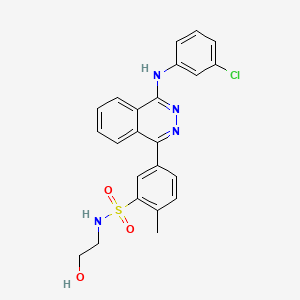 molecular formula C23H21ClN4O3S B11638037 5-{4-[(3-chlorophenyl)amino]phthalazin-1-yl}-N-(2-hydroxyethyl)-2-methylbenzenesulfonamide 