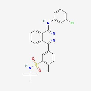 molecular formula C25H25ClN4O2S B11638191 N-tert-butyl-5-{4-[(3-chlorophenyl)amino]phthalazin-1-yl}-2-methylbenzenesulfonamide 