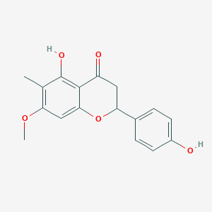 molecular formula C17H16O5 B1163844 5,4'-Dihydroxy-6-methyl-7-methoxyflavanone CAS No. 206560-99-8