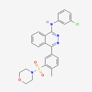 molecular formula C25H23ClN4O3S B11638480 N-(3-chlorophenyl)-4-[4-methyl-3-(morpholin-4-ylsulfonyl)phenyl]phthalazin-1-amine 