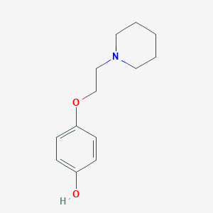 molecular formula C13H19NO2 B011639 4-(2-(Piperidin-1-YL)ethoxy)phenol CAS No. 100238-42-4