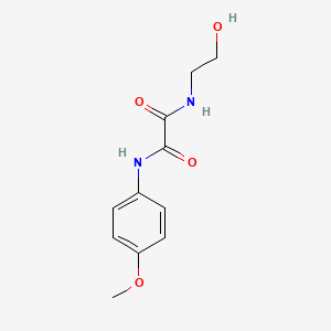 molecular formula C11H14N2O4 B11639125 N-(2-hydroxyethyl)-N'-(4-methoxyphenyl)ethanediamide 
