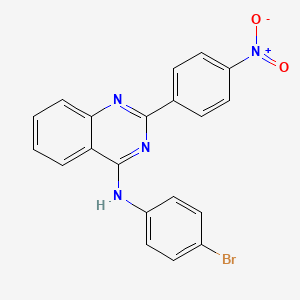 molecular formula C20H13BrN4O2 B11640187 N-(4-bromophenyl)-2-(4-nitrophenyl)quinazolin-4-amine 