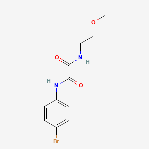 molecular formula C11H13BrN2O3 B11640701 N-(4-Bromo-phenyl)-N'-(2-methoxy-ethyl)-oxalamide 