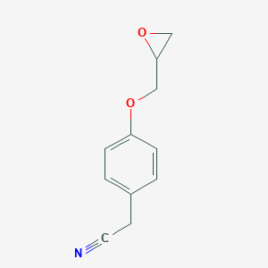molecular formula C11H11NO2 B116421 4-(2-Oxiranylmethoxy)benzeneacetonitrile CAS No. 35198-42-6