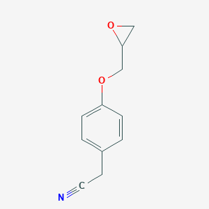 molecular formula C11H11NO2 B116421 2-[4-(环氧-2-基甲氧基)苯基]乙腈 CAS No. 35198-42-6