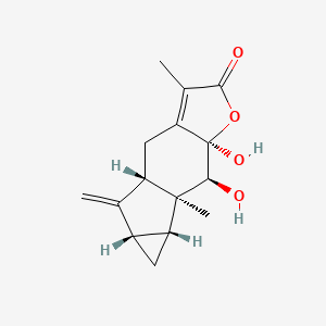 molecular formula C15H18O4 B1164223 Chloranthalactone E 