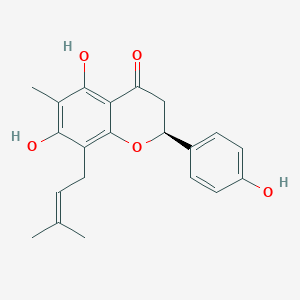molecular formula C21H22O5 B1164233 6-Methyl-8-prenylnaringenin CAS No. 261776-60-7
