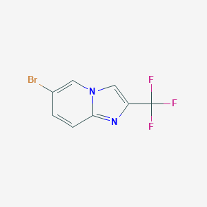 molecular formula C8H4BrF3N2 B116429 6-溴-2-(三氟甲基)咪唑并[1,2-a]吡啶 CAS No. 150780-40-8