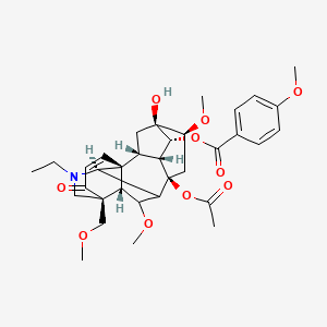 molecular formula C34H43NO10 B1164412 Yunaconitoline CAS No. 259099-25-7