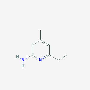 molecular formula C8H12N2 B116443 6-乙基-4-甲基吡啶-2-胺 CAS No. 145402-35-3