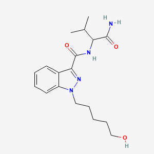 molecular formula C18H26N4O3 B1164447 N-(1-amino-3-methyl-1-oxobutan-2-yl)-1-(5-hydroxypentyl)-1H-indazole-3-carboxamide 