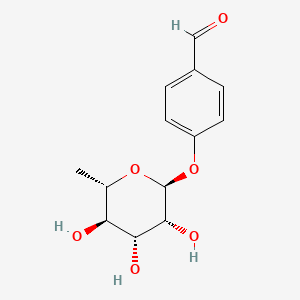 molecular formula C13H16O6 B1164465 4-Hydroxybenzaldehyde rhamnoside 