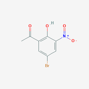 molecular formula C8H6BrNO4 B116460 1-(5-Bromo-2-hydroxy-3-nitrophenyl)ethanone CAS No. 70978-54-0