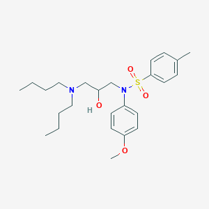 molecular formula C25H38N2O4S B11646205 N-[3-(dibutylamino)-2-hydroxypropyl]-N-(4-methoxyphenyl)-4-methylbenzenesulfonamide 