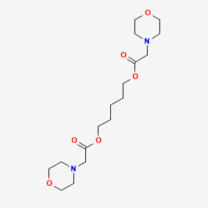 molecular formula C17H30N2O6 B11646704 Pentane-1,5-diyl bis(morpholin-4-ylacetate) 