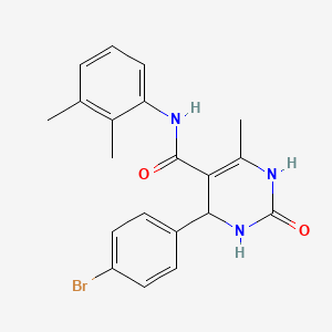 molecular formula C20H20BrN3O2 B11646744 6-(4-bromophenyl)-N-(2,3-dimethylphenyl)-2-hydroxy-4-methyl-1,6-dihydropyrimidine-5-carboxamide 