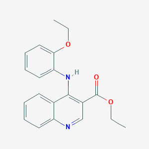 molecular formula C20H20N2O3 B11646787 Ethyl 4-[(2-ethoxyphenyl)amino]quinoline-3-carboxylate 