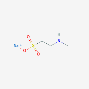 molecular formula C3H8NNaO3S B116468 Sodium 2-(methylamino)ethanesulfonate CAS No. 4316-74-9