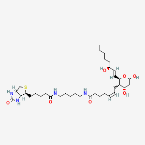 molecular formula C35H60N4O7S B1164681 Thromboxane B2-biotin 