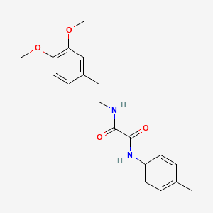 molecular formula C19H22N2O4 B11646894 N-[2-(3,4-dimethoxyphenyl)ethyl]-N'-(4-methylphenyl)ethanediamide 