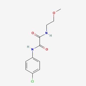 molecular formula C11H13ClN2O3 B11647206 N-(4-chlorophenyl)-N'-(2-methoxyethyl)ethanediamide 
