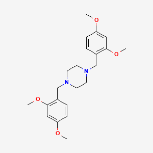 molecular formula C22H30N2O4 B11647582 1,4-Bis[(2,4-dimethoxyphenyl)methyl]piperazine 