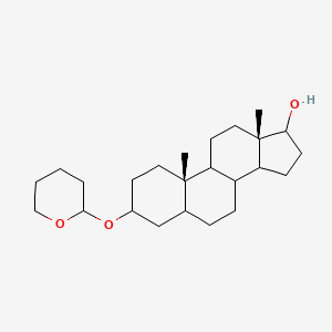 molecular formula C24H40O3 B11648037 (8xi,9xi,14xi)-3-(tetrahydro-2H-pyran-2-yloxy)androstan-17-ol 