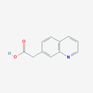 molecular formula C11H9NO2 B116483 2-(Quinolin-7-YL)acetic acid CAS No. 152149-07-0