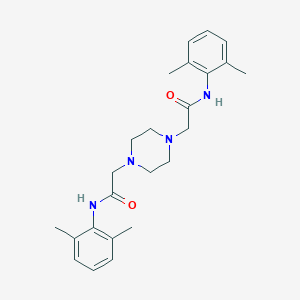 B116487 2-[4-[2-(2,6-dimethylanilino)-2-oxoethyl]piperazin-1-yl]-N-(2,6-dimethylphenyl)acetamide CAS No. 380204-72-8