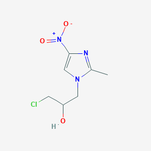 molecular formula C7H10ClN3O3 B116489 1-(3-Chloro-2-hydroxypropyl)-2-methyl-4-nitroimidazole CAS No. 14419-11-5