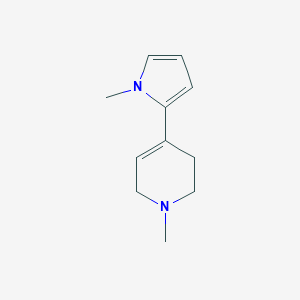 molecular formula C11H16N2 B011649 1-methyl-4-(1-methylpyrrol-2-yl)-3,6-dihydro-2H-pyridine CAS No. 109835-15-6
