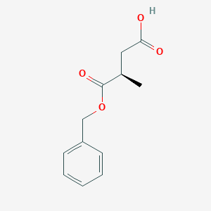molecular formula C12H14O4 B116493 (3R)-3-Methyl-4-oxo-4-phenylmethoxybutanoic acid CAS No. 143225-28-9