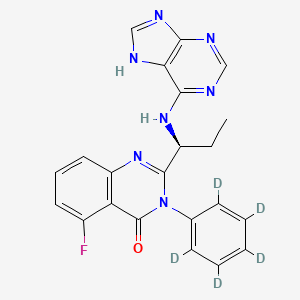 molecular formula C22H18FN7O B1165098 Idelalisib D5 