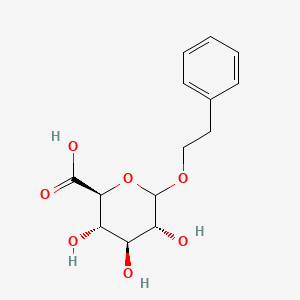 molecular formula C14H18O7 B1165129 2-Phenylethyl beta-D-glucopyranosiduronic acid CAS No. 18997-55-2